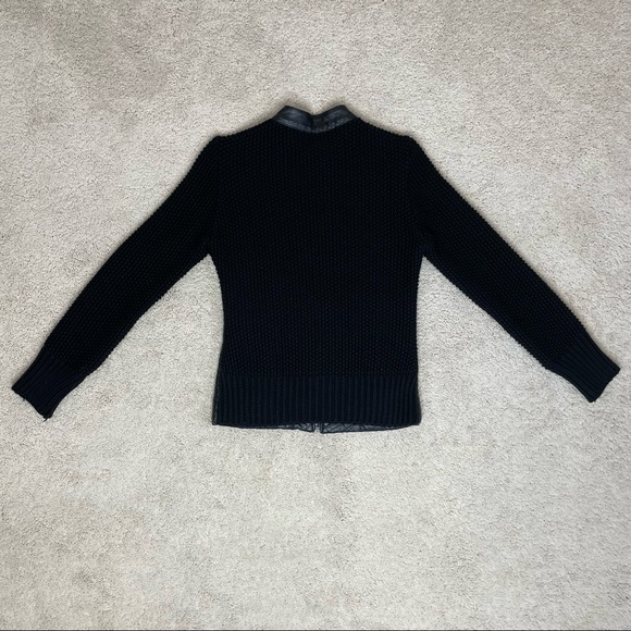 Brian Dales Quilted Genuine Leather and Knitted Jacket - Picture 14 of 17